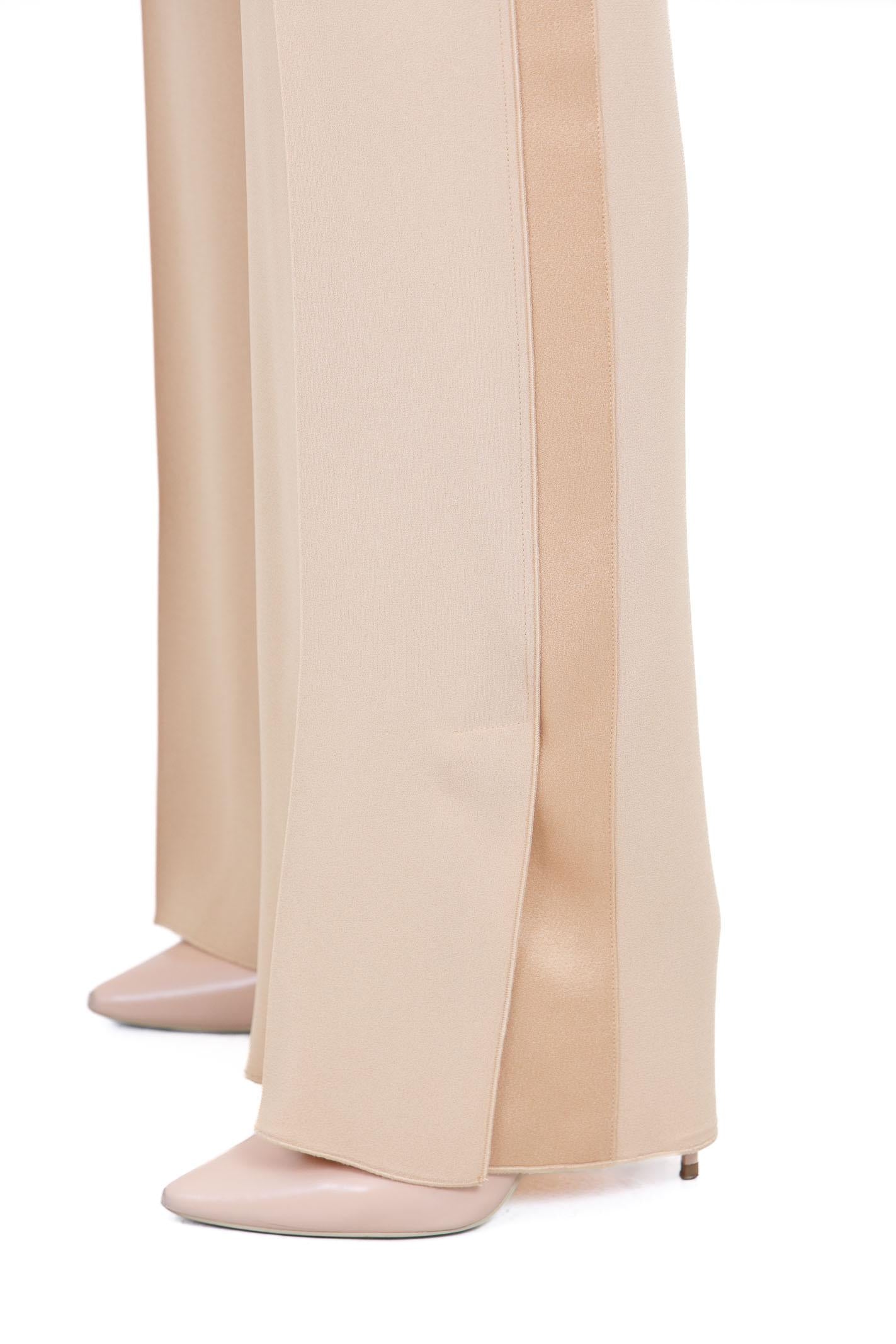 FORTE FORTE Pantalone con elastico in envers satin Pantaloni Paglierino 14549MYPANTS 1012 