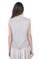 ALYSI Gilet con fringes Gilet Pois 116838-P6213 POIS 
