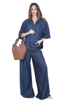 DONDUP Maggie blusa in denim Jeans Blu DP853DF0266DMC4-MAGGIE 800 