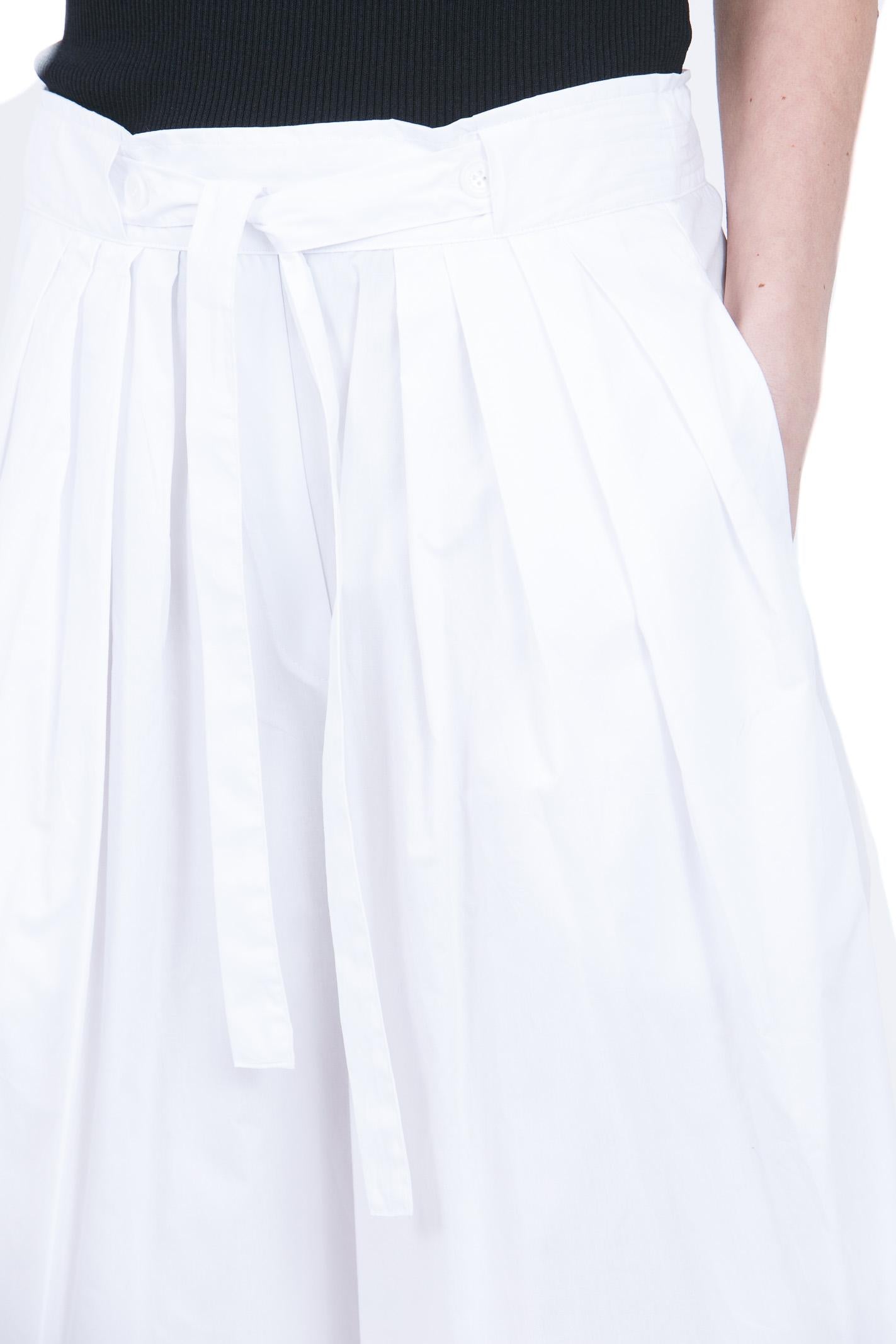 MANILA GRACE  Pantaloni Bianco ottico P069CU MA009 