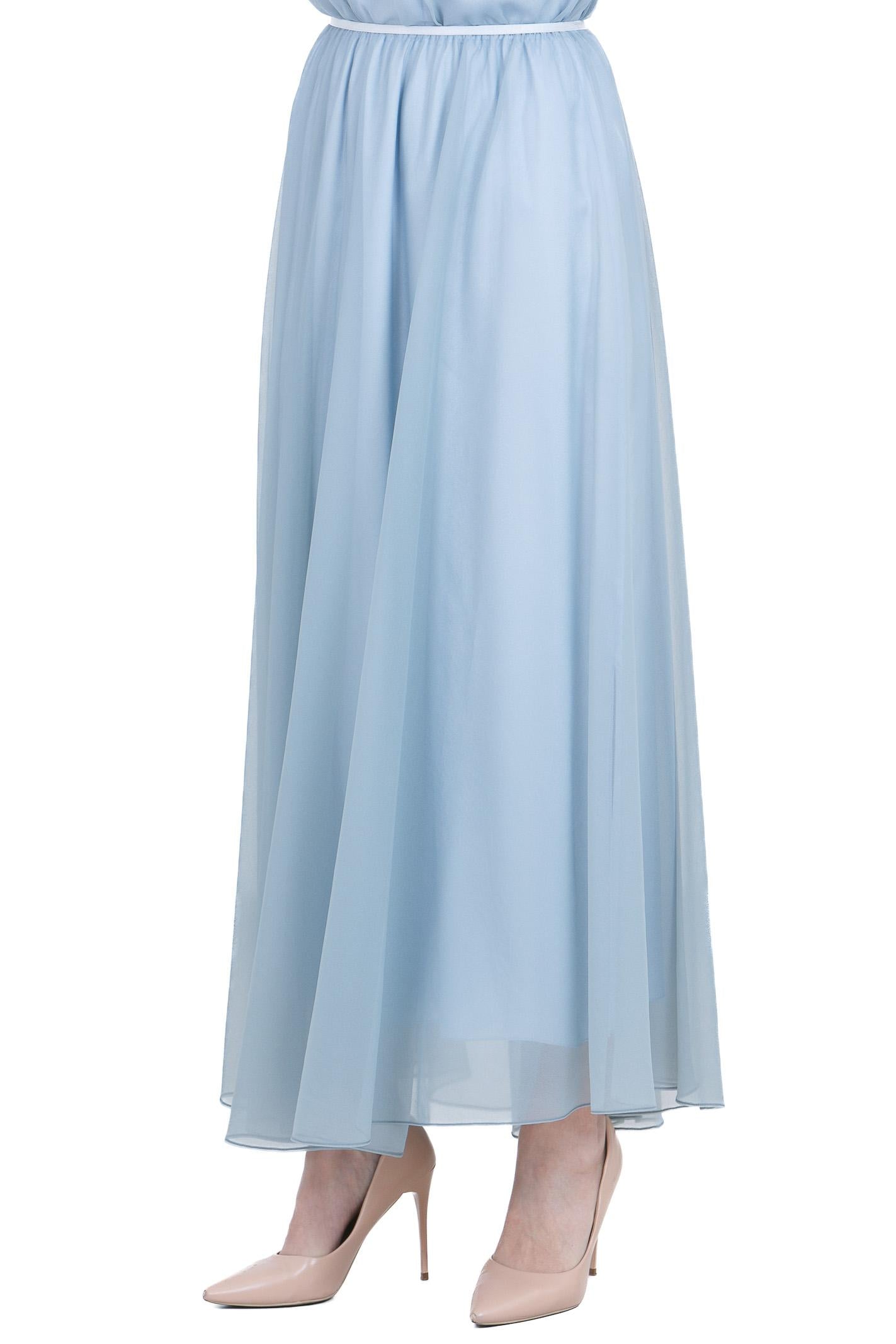 FORTE FORTE Gonna lunga in chiffon Gonne Ciottolo 14592MYSKIRT 3097 