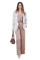 FORTE FORTE Blazer in misto lino hopsack "peonia my love" Blazer Glicine 14629MYJACKET 5009 
