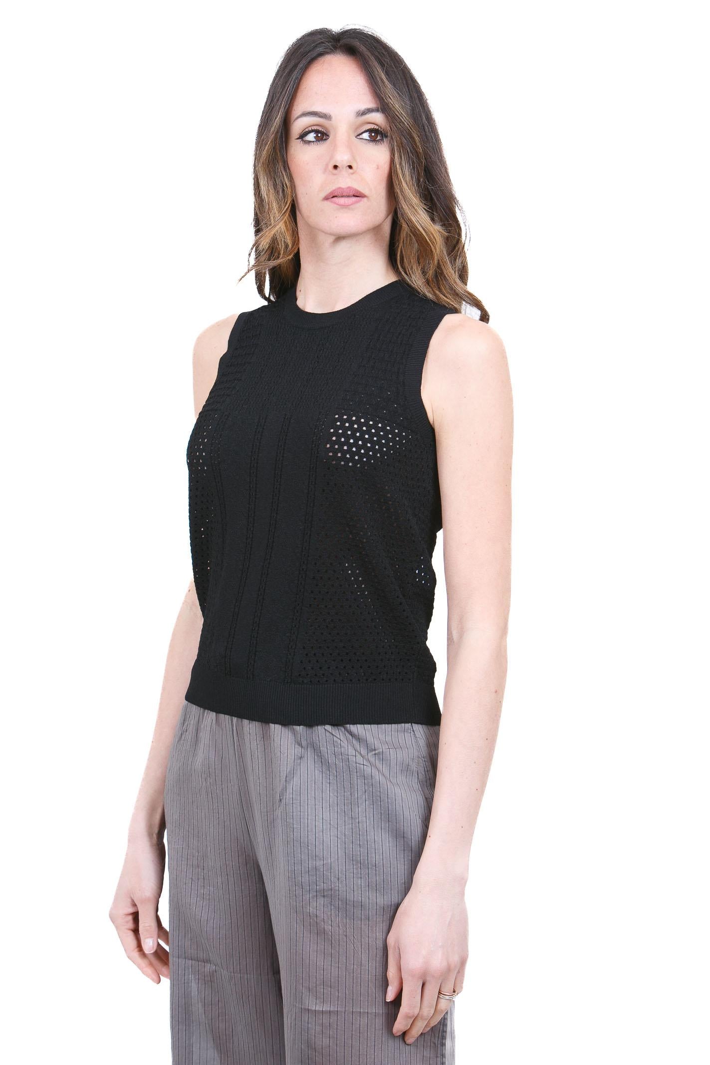 ROBERTO COLLINA  Top Nero 261FXA31438 09 