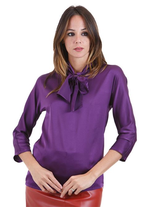 Blusa in raso con fiocco JUCCA | Bluse | J40520230/L/03019