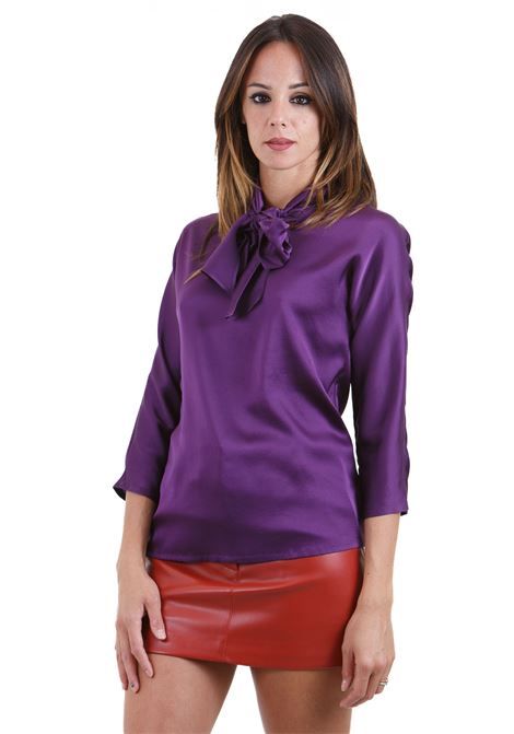 Blusa in raso con fiocco JUCCA | Bluse | J40520230/L/03019