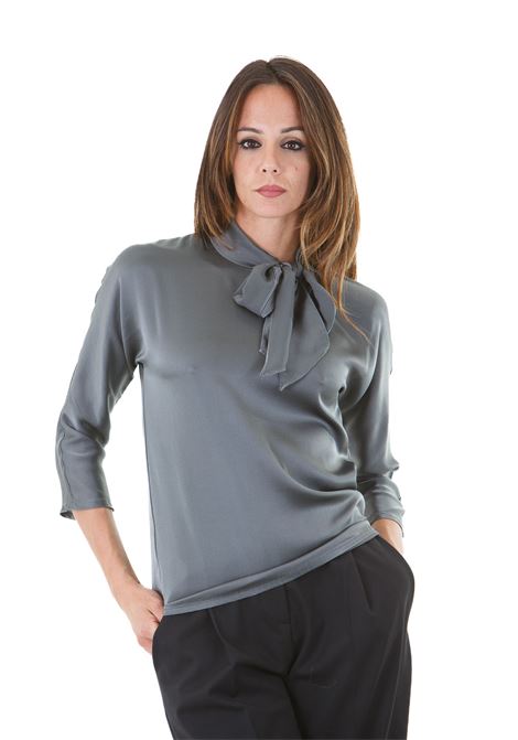 Blusa in raso con fiocco JUCCA | Bluse | J40520230/L/03123