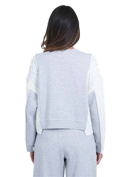 Felpa con iserti in lana 8PM | Felpe | FELICIA-52CM30388