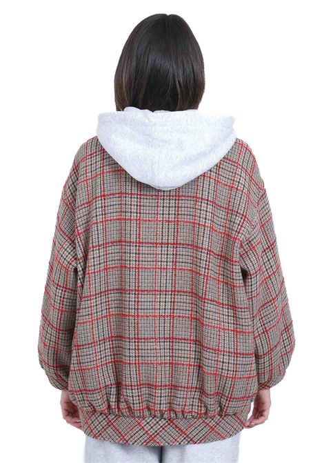 Giacca check corta con cappuccio 8PM | Cappotti | ISOLDE-52K115021