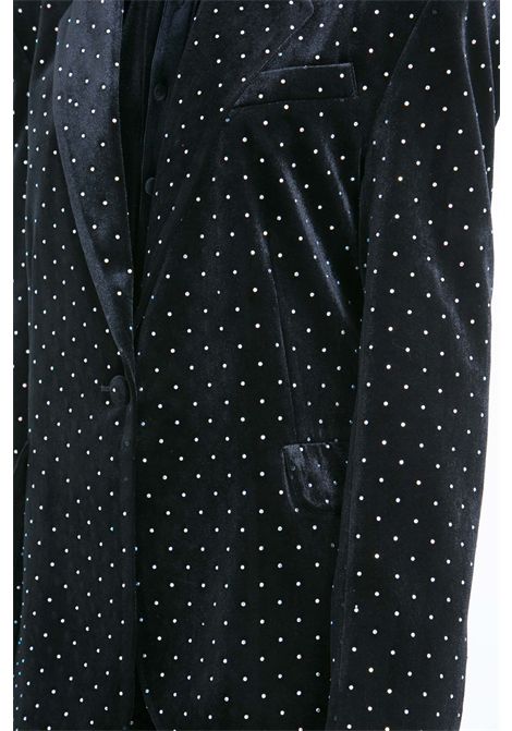 Blazer velluto con micro strass ACTUALEE | Blazer | GI1038BLK