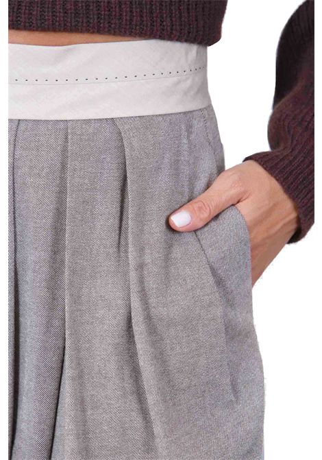 LIGHT FLANELLA PIEGHE ALYSI | Pantaloni | 165127-A5013MEL