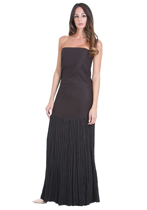 FLANELLA GARZATA BUSTIER ALYSI | Abiti | 165332-A5210CHOCO