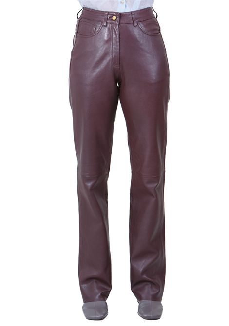 SOFT LEATHER REGULAR ALYSI | Pantaloni | 265104-A5021UV