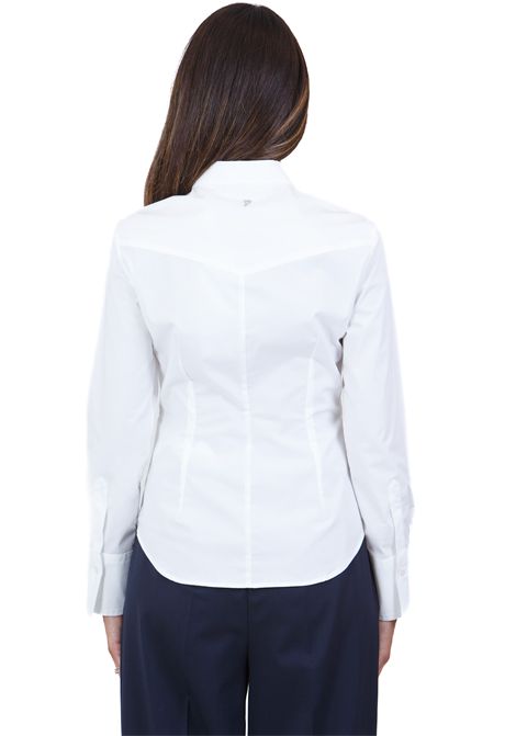 Camicia slim a maniche lunghe con abbottonatura davanti nascosta DONDUP | Camicie | DC397-PS0012DXXX000