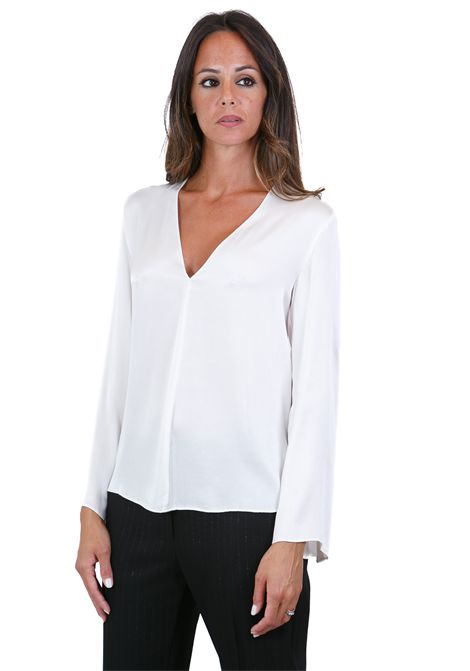 SCOLLO V IN RASO JUCCA | Bluse | J4252017/L/03045