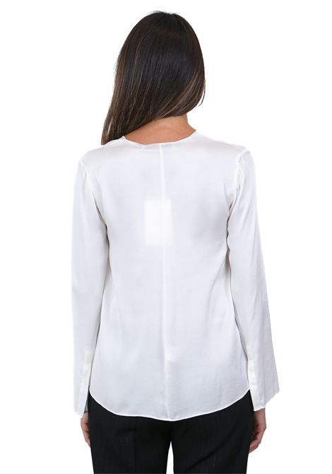 SCOLLO V IN RASO JUCCA | Bluse | J4252017/L/03045