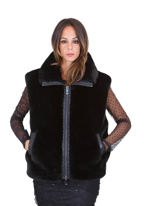 SEMIPELLICCIA SOFT PINKO | Gilet | DEYN-105107-A2WNZ99