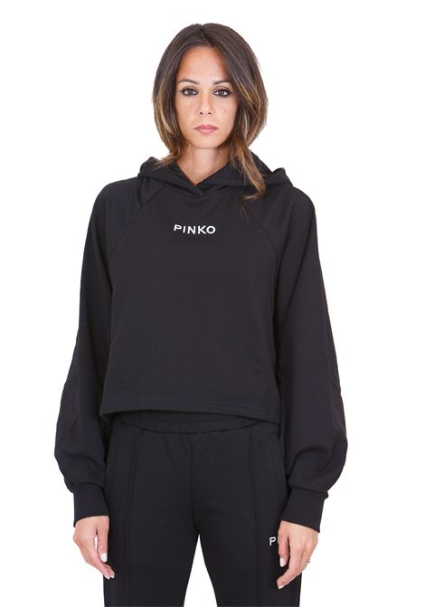 FELPA CON RICAMO PINKO | Felpe | MEDIOCRE-105726-A2URZ99
