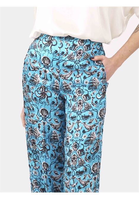 Pantalone ampio fantasia santorini JUCCA | Pantaloni | J3754041/101793