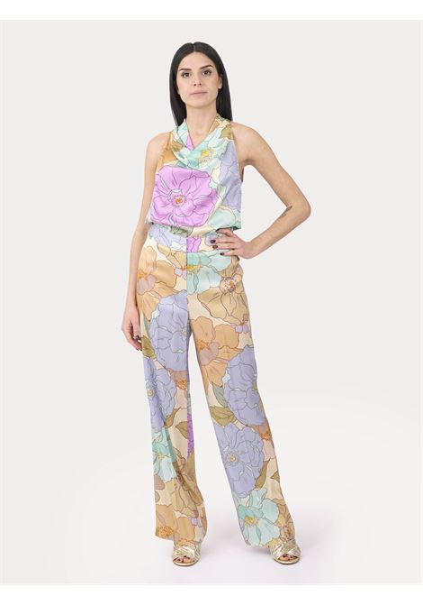 Pantalone ampio fantasia floreale KAOS | Pantaloni | PP1TZ0551026
