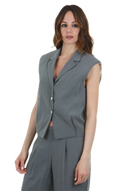 Gilet con pinces ALYSI | Gilet | 105213-P5018FUMO