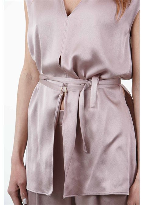 SATIN SCOLLO A V ALYSI | Bluse | 105288-P5221CIP