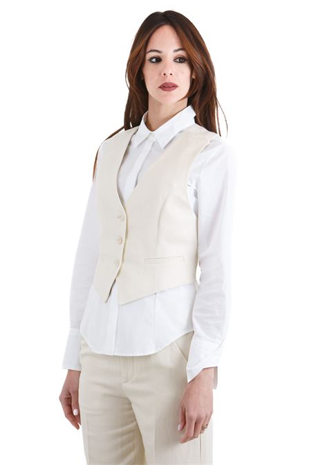Gilet slim a tre bottoni con fasce incrociate sul dietro DONDUP | Gilet | DJ676-IF0041DXXX004