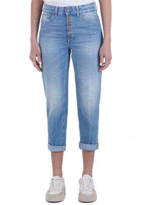 Jeans Koons cinque tasche loose fit, vita regolare, bottoniera gioiello DONDUP | Jeans | DP268B-DFE286DLC9-KOONSG800