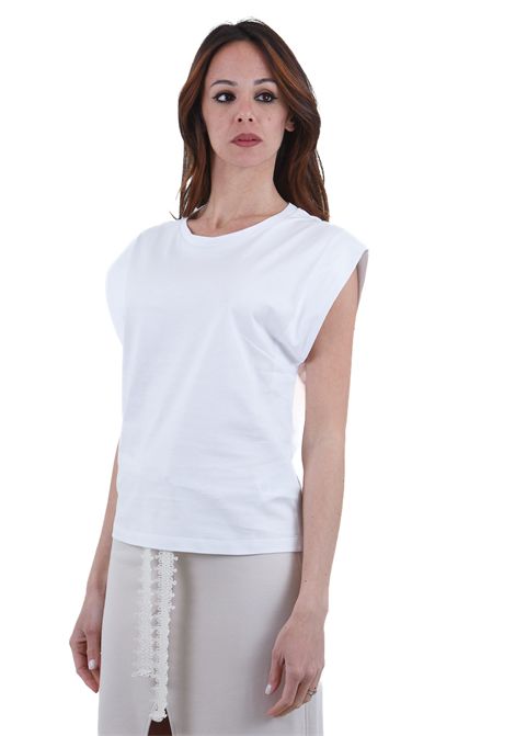 T-shirt girocollo regular a maniche corte ampie DONDUP | T- Shirt | DS018-JF0271DXXX000