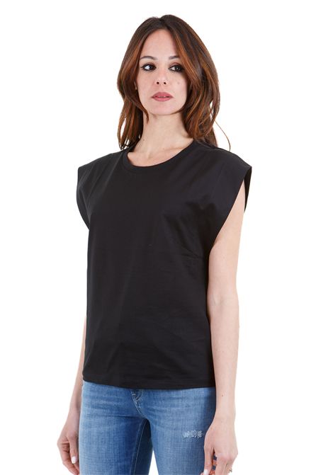 T-shirt girocollo regular a maniche corte ampie DONDUP | T- Shirt | DS018-JF0271DXXX999