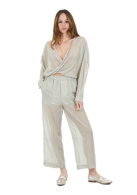 INCROCIATA M/L A RIGHE JUCCA | Bluse | J4112098/24R803