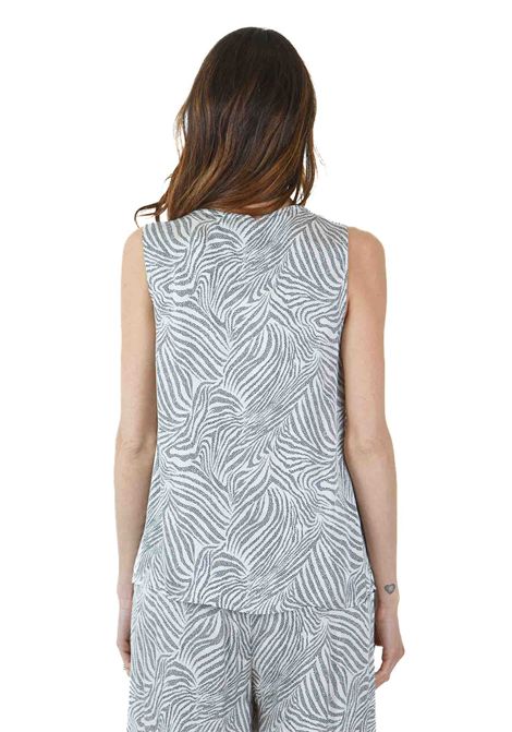 FANTASIA NERO SCOLLO TONDO KAOS | Canotte | RP1CF0041041