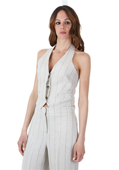 Gilet rigato senza spalline KAOS | Gilet | RP1CO0691098
