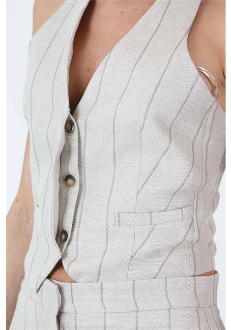 Gilet rigato senza spalline KAOS | Gilet | RP1CO0691098