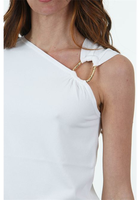 ELASTICIZZATA MANICA CORTA + GIROMANCHE CON APPLIAZIONE ORO KAOS | Maglie | RP1NT0681041