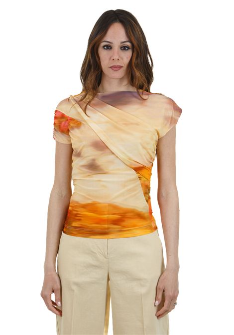 Maglia Marlena stampa paesaggio PINKO | Maglie | MARLENA-104836-A2G1CN14