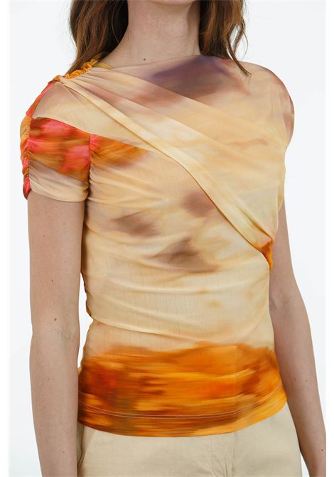 Maglia Marlena stampa paesaggio PINKO | Maglie | MARLENA-104836-A2G1CN14