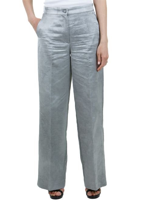 Parlami pantalone raso fiammato delave PINKO | Pantaloni | PARLAMI-104805-A2BPI53