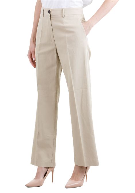 Pantalone gamba dritta color sabbia POMANDERE | Pantaloni | 251-7205-21619220
