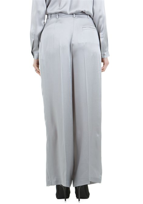 Benedetta pantalone ampio in rasetto SEMICOUTURE | Pantaloni | BENEDETTA-Y5SM15X28-0