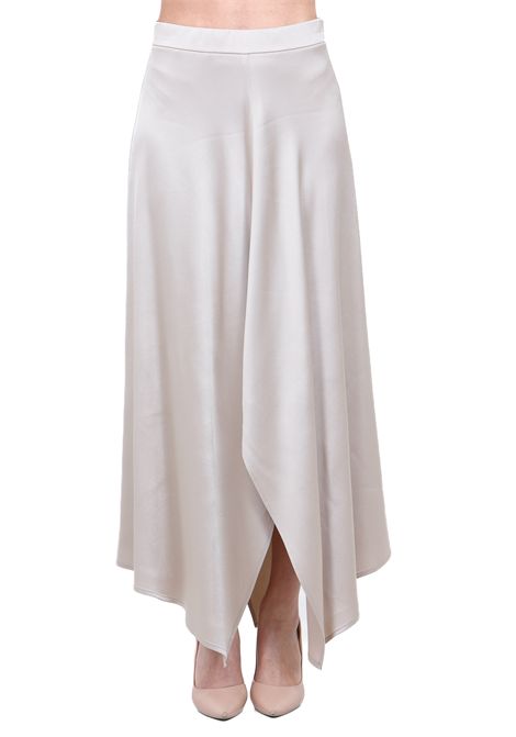 SATIN MIDI ASIMMETRICA ALYSI | Gonne | 116023-P6221PTL