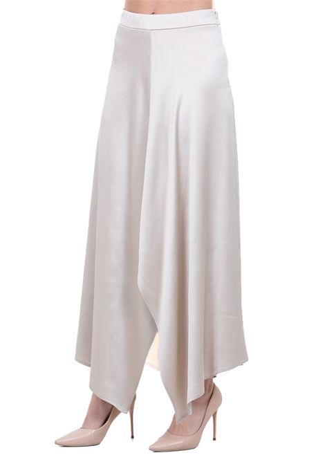 SATIN MIDI ASIMMETRICA ALYSI | Gonne | 116023-P6221PTL