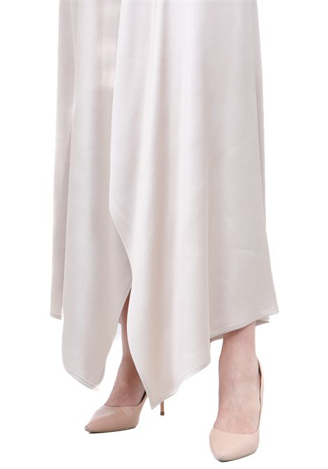 SATIN MIDI ASIMMETRICA ALYSI | Gonne | 116023-P6221PTL