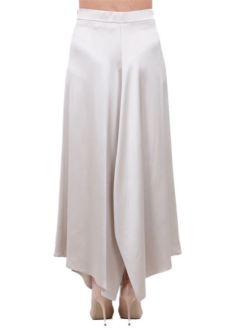 SATIN MIDI ASIMMETRICA ALYSI | Gonne | 116023-P6221PTL