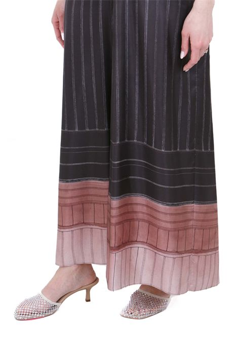 PINSTRIPES SCOLLATO DIETRO ALYSI | Abiti | 116319-P6063CHOCO