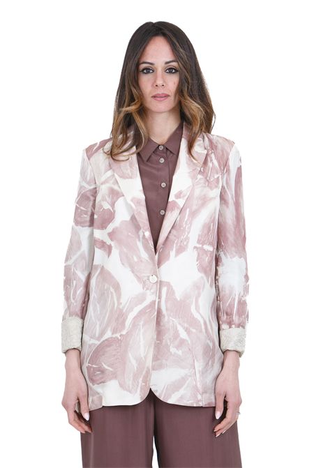 MONOPETTO BRUSHED PRINT ALYSI | Blazer | 116814-P6031CP