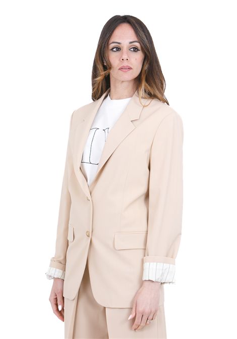 TELA DI LANA CON RISVOLTO ALYSI | Blazer | 116826-P6016PELLE