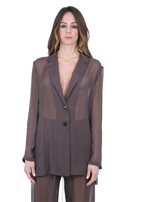 CHIFFON SCIOLTA ALYSI | Blazer | 116827-P6214CHOCO