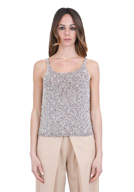 PAILLETTES TRICOT ALYSI | Top | 216423-P6002MOSTO