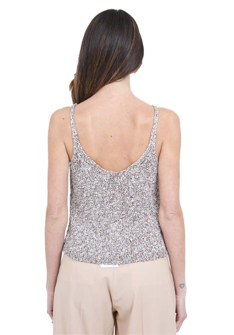 PAILLETTES TRICOT ALYSI | Top | 216423-P6002MOSTO