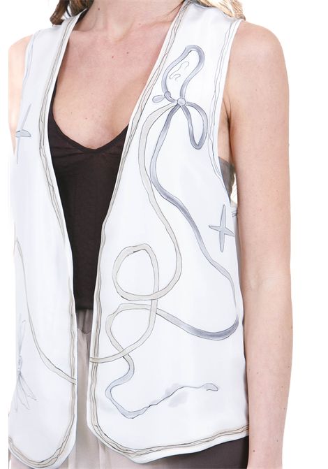 HAND PAINTED ALYSI | Gilet | 216812-P6202BURRO